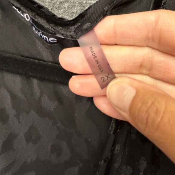 Elliott & vine Open Front Kimono Sheer Black Velvet Floral Size 2X Witchy Whimsi - Picture 5 of 12